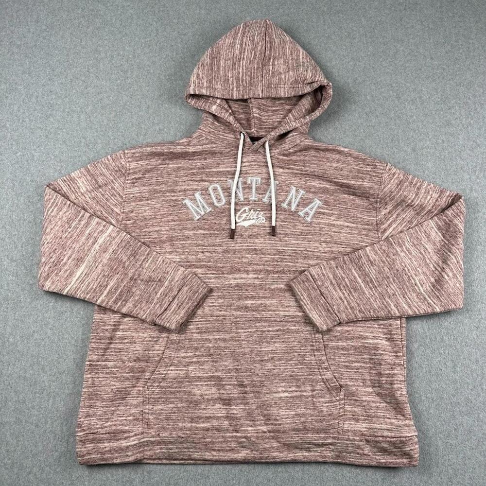 Montana State Griz Sweatshirt Champion Purple Heather Large Womens Hoodie NCAA‎